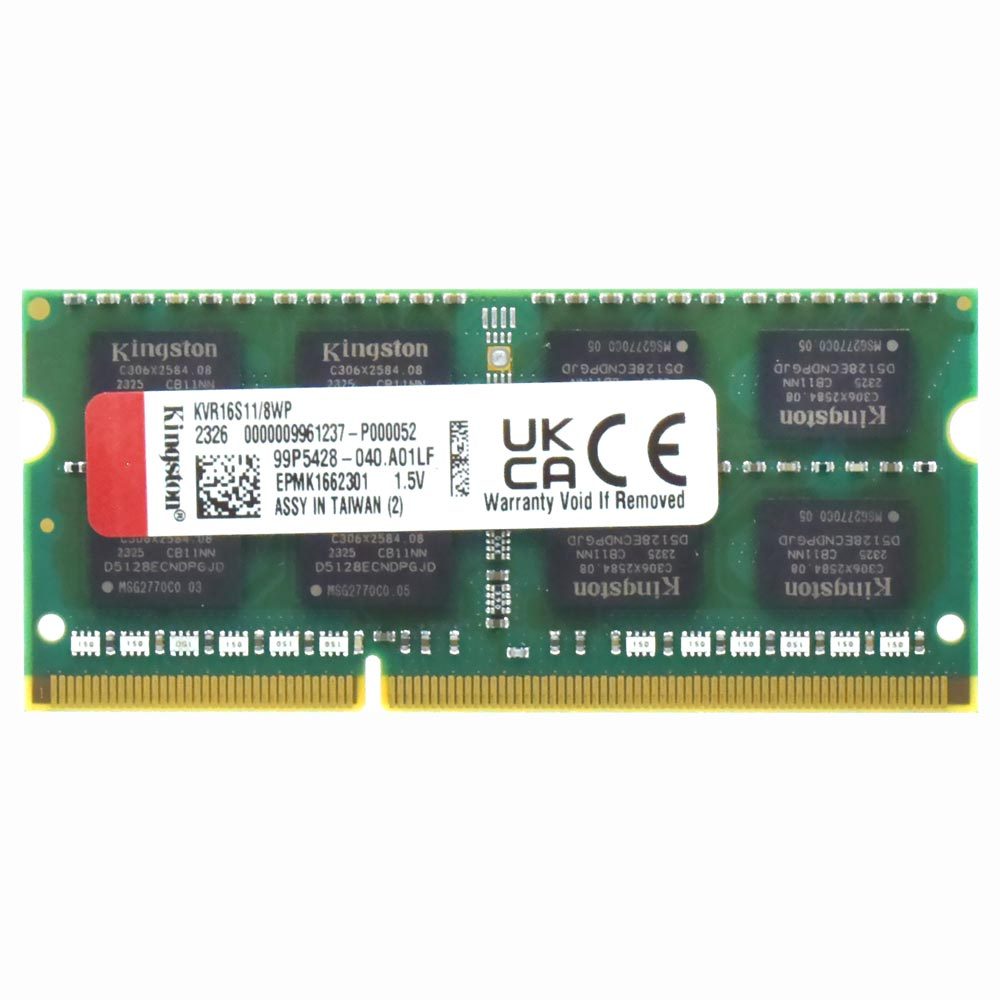 Memória RAM Kingston 8GB DDR3 1600MHz Alto Desempenho para Notebook e