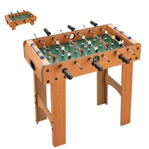 Mesa de Pebolim Infantil de Madeira Totó Brinquedo Mini Futebol de