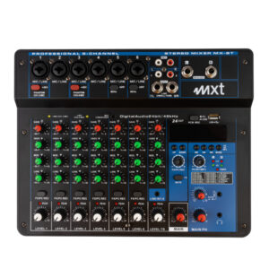 Mesa de Som Mxt 8 Canais Bluetooth USB MP3 Pendrive 24 Efeitos Dsp