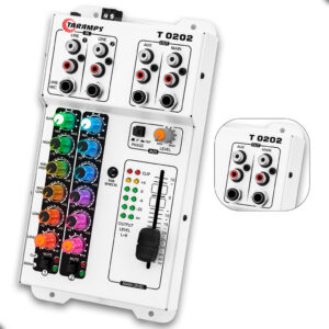 Mesa De Som Taramps T 0202 Multicolor LED RGB Stereo FX 2 Canais