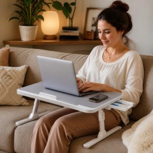Mesa Dobrável para Notebook Celular Tablet Altura Inclinação