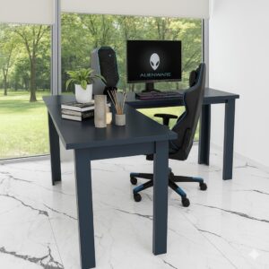 Mesa Gamer 1,10×1,10 Em L Multiuso Organizadora