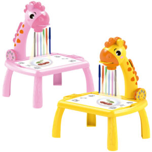 Mesa Lousa Projetora De Desenhos Infantil C Som Castela
