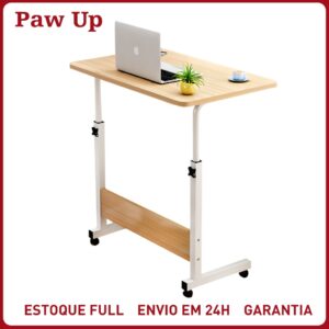 Mesa Mutiuso Mesinha Notebook Com Altura Regulavel e Rodinhas Tablet