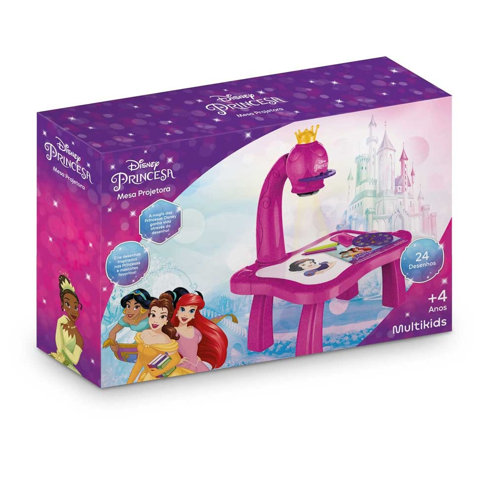 Mesa Projetora Disney Princesas Multikids com 24 Desenhos