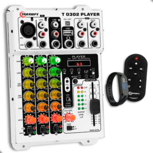 Mesa Taramps T0302 Player 3 Canais Bluetooth Som Automotivo USB