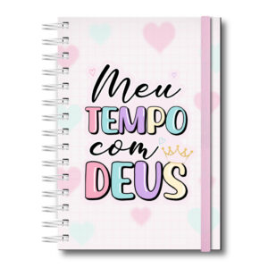 Meu Tempo com Deus Devocional Planner Caderno de Anotações Minhas