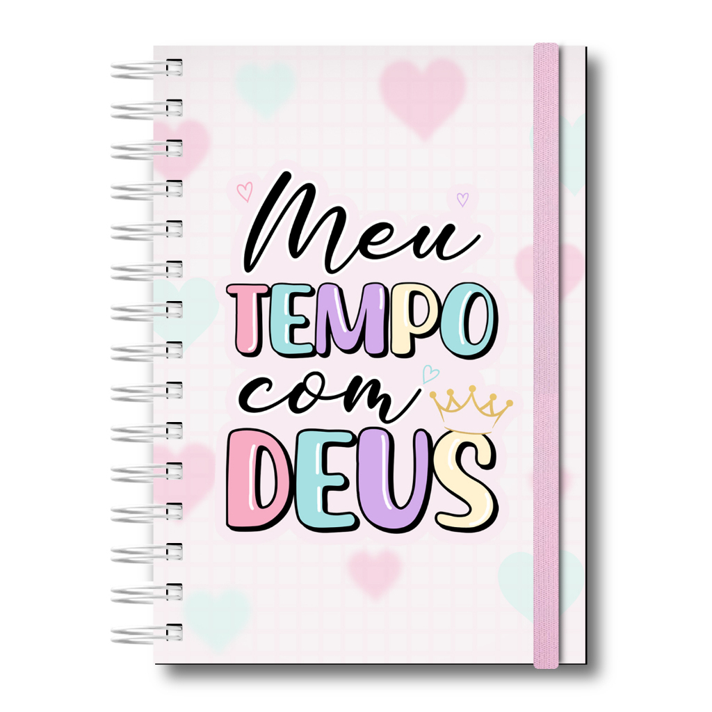 Meu Tempo com Deus Devocional Planner Caderno de Anotações Minhas