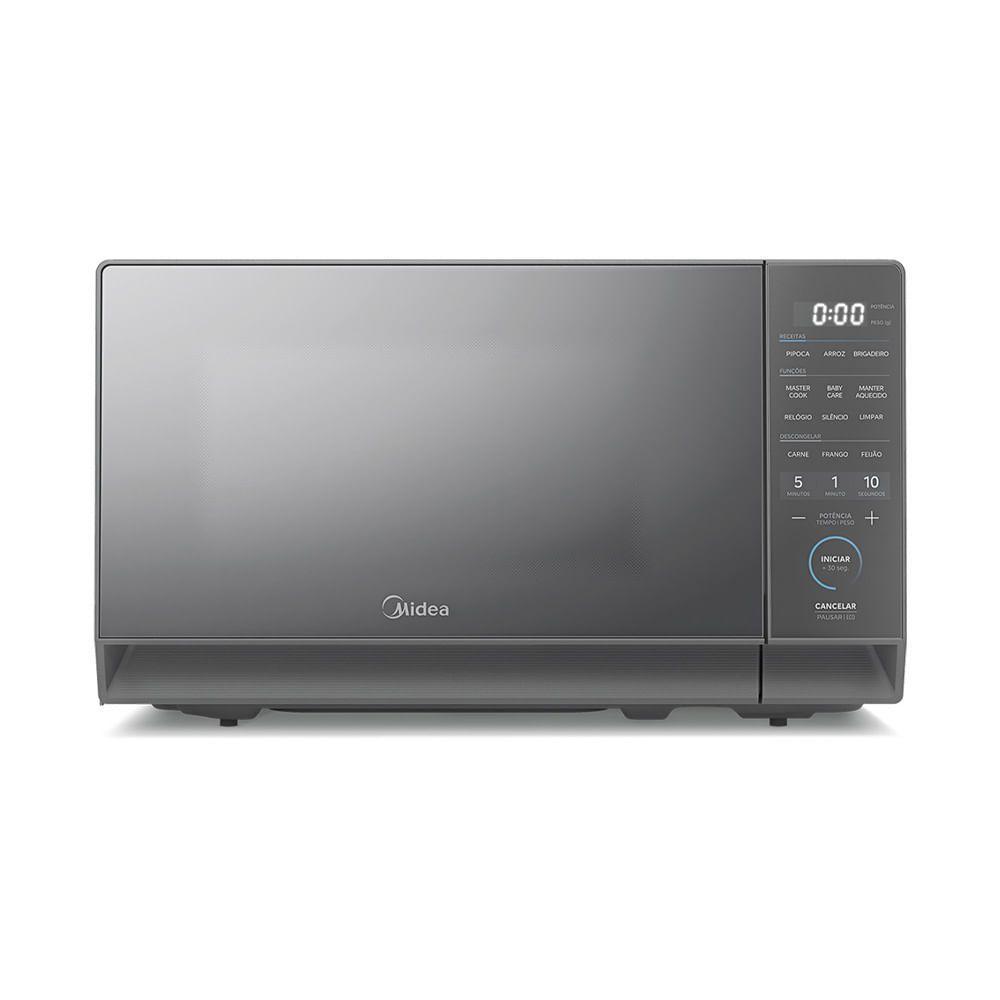 Micro-Ondas 20L Prata Porta Espelhada MasterCook Midea MHP20S1 110V — Eletroportáteis