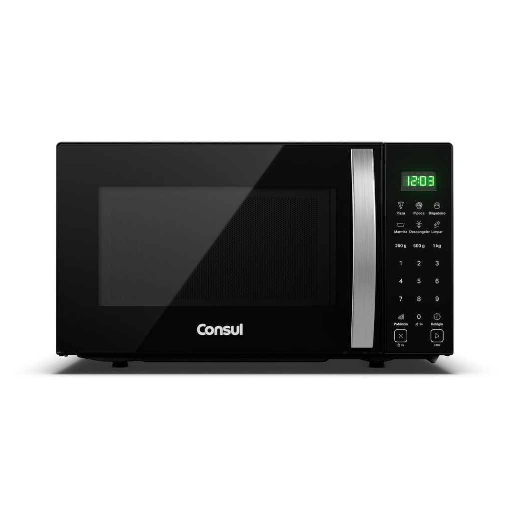Micro-ondas 23 Litros com Função Marmita Preto Consul CMS23AE — Eletroportáteis