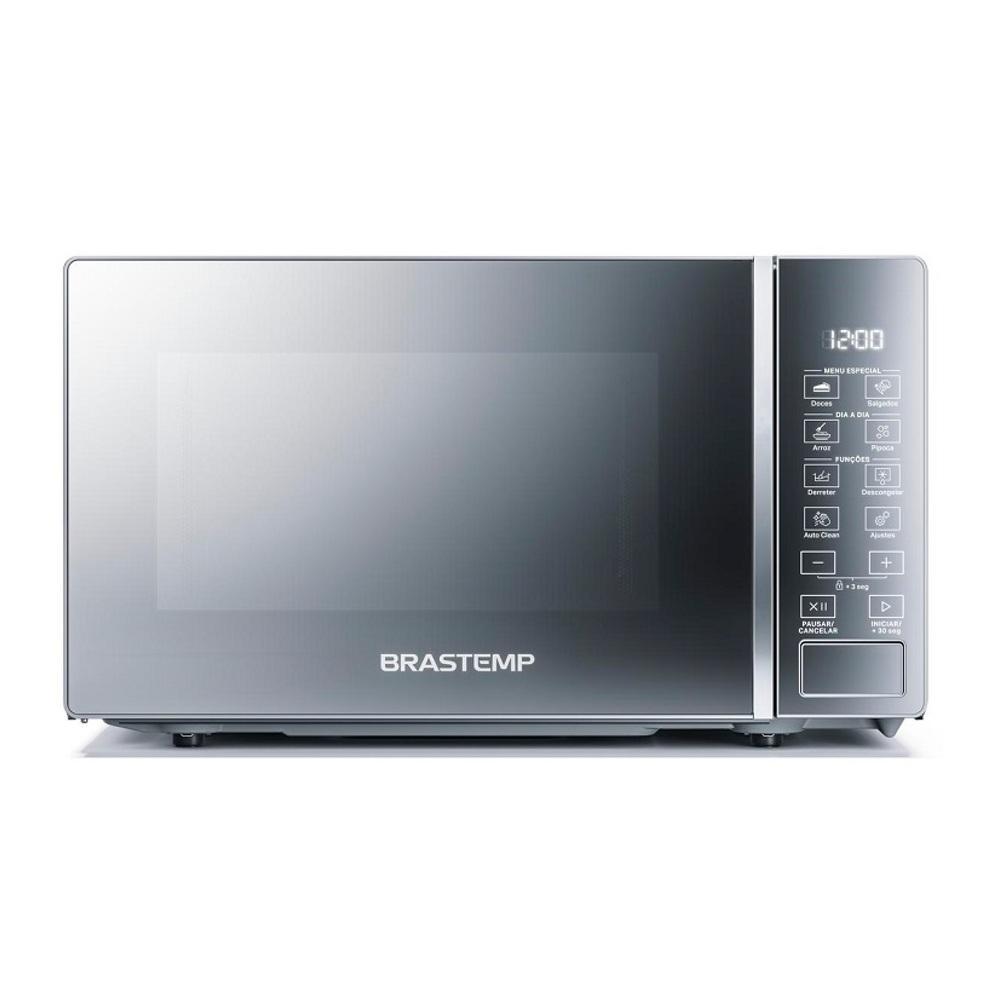 Micro-Ondas Brastemp 20 Litros com Funções Pré-preparo Inox Espelhado