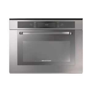 Micro-ondas Brastemp de Embutir 40 Litros cor Inox com Grill BMO40AR
