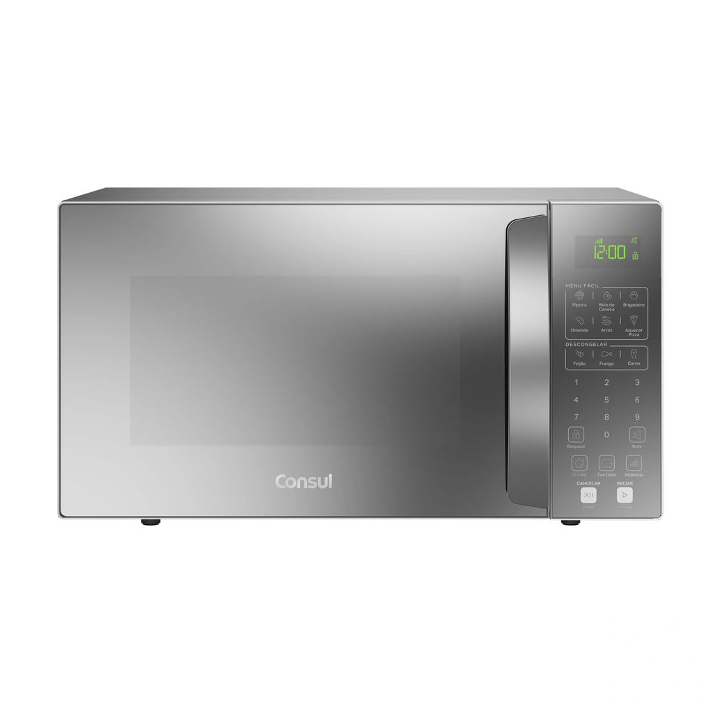 Micro-ondas Consul 32 Litros Cor Cinza Espelhado com Menu Fácil