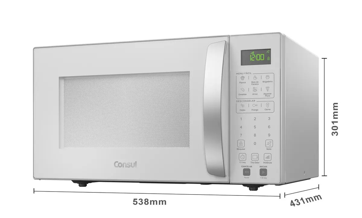 Micro-ondas Consul 32L Branco com Menu Fácil CMS46AB — Cozinha (grandes)