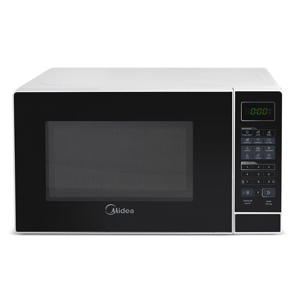 Micro-Ondas de Bancada Midea 20L com Painel Digital Branco 110V