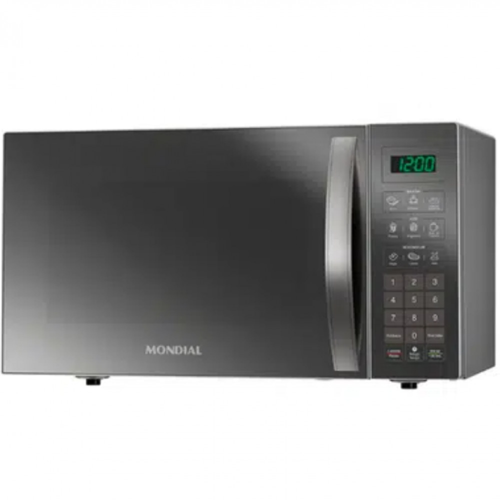Micro-ondas de Bancada Mondial 34L Espelhado Menu dia a dia
