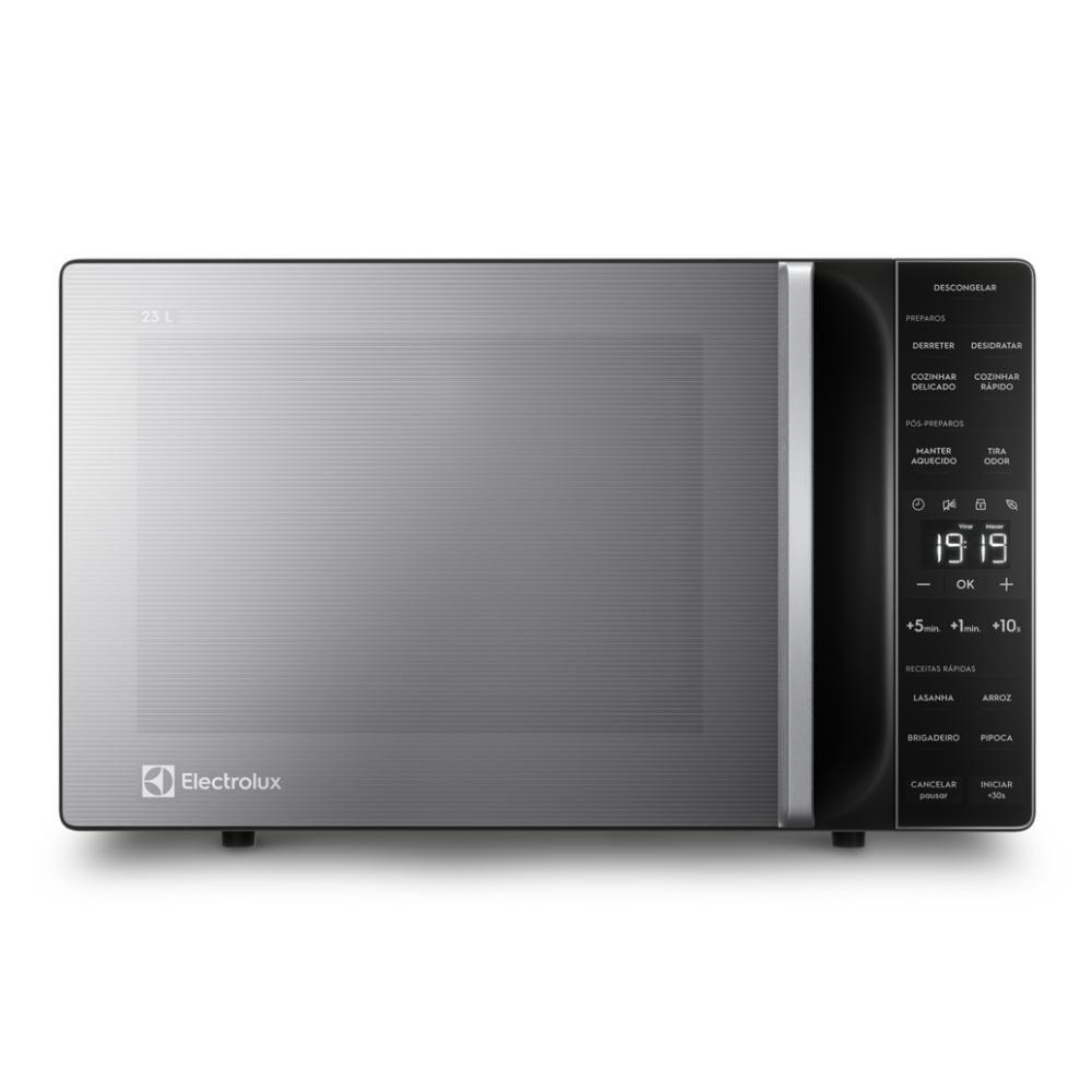 Micro-ondas Electrolux 23L cor Inox Efficient com Descongelamento — Eletroportáteis