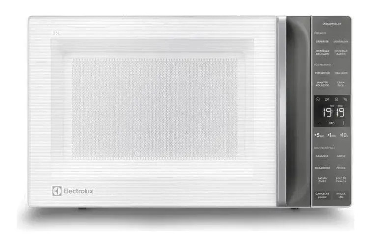 Micro-ondas Electrolux 36L Branco Efficient com Descongelamento — Cozinha (grandes)