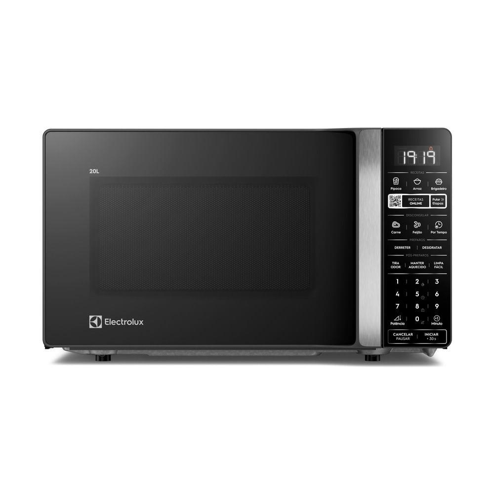 Micro-ondas Electrolux Efficient 20L Preto Função Descongelar e