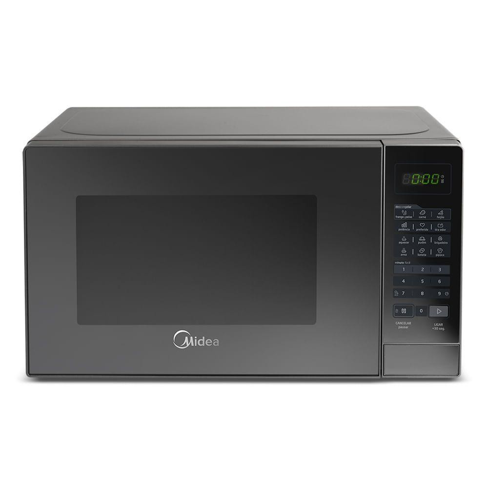 Micro-ondas Midea 20L Porta Espelhada Minuto Fácil Prata 220V