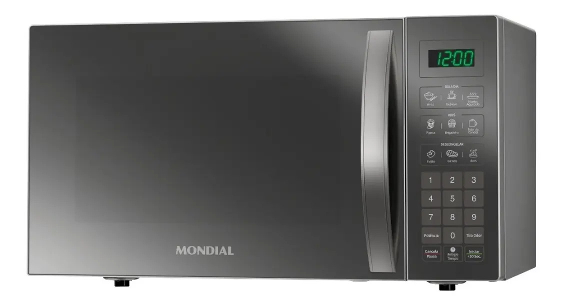 Micro-ondas Mondial 1400W Espelhado 110V — Cozinha (grandes)