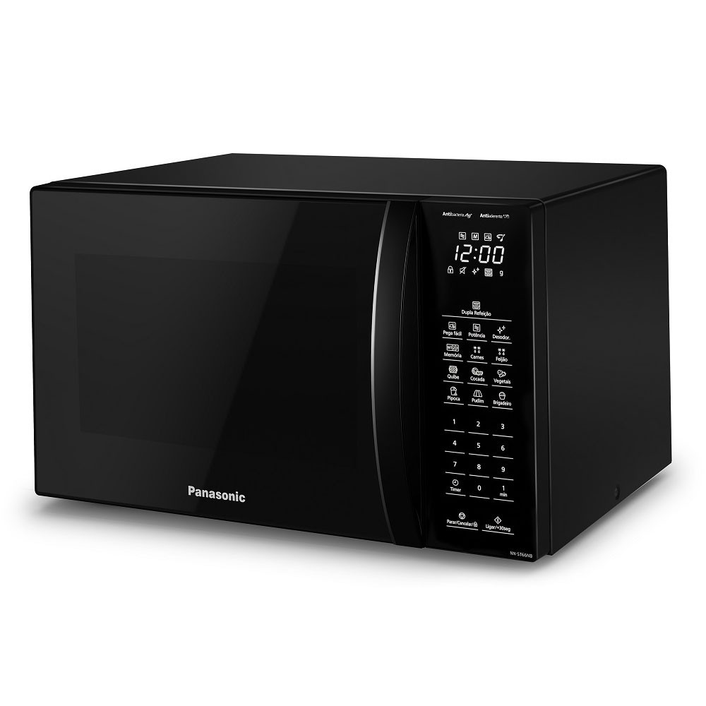 Micro-ondas Panasonic 34L Dupla Refeição 900W NNST66NBRUN