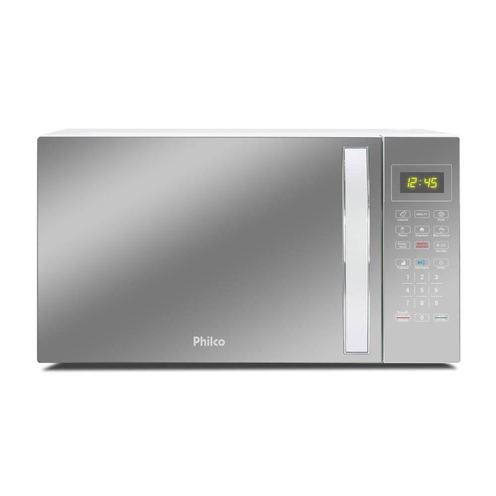 Micro-Ondas Philco Espelhado Branco 25L 220V PMO28E