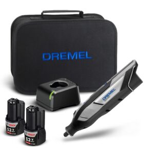 Micro Retífica 8240 Dremel com 2 Baterias 12V e Carregador Bolsa de