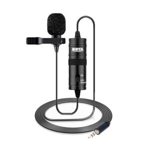 Microfone de Lapela Boya By-m1 para Smartphone Dlsr Pc Preto
