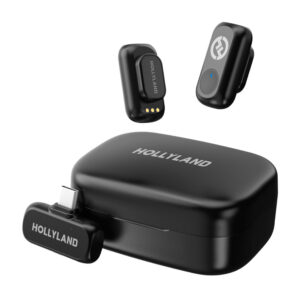 Microfone Lapela Sem Fio Hollyland Lark A1 Duo, Cinza