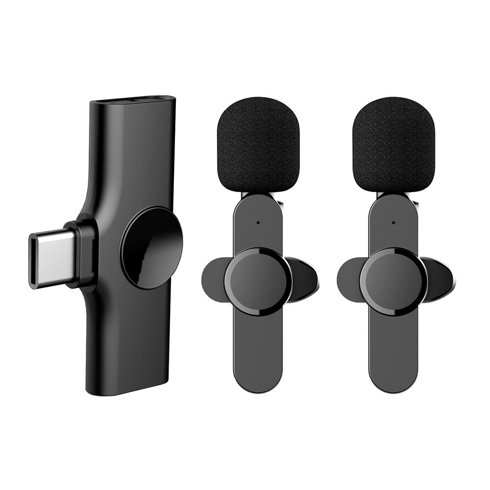 Microfone Lapela SemFio Vimai p Dispositivo Usb-C 2.4G Preto — Áudio e Fones