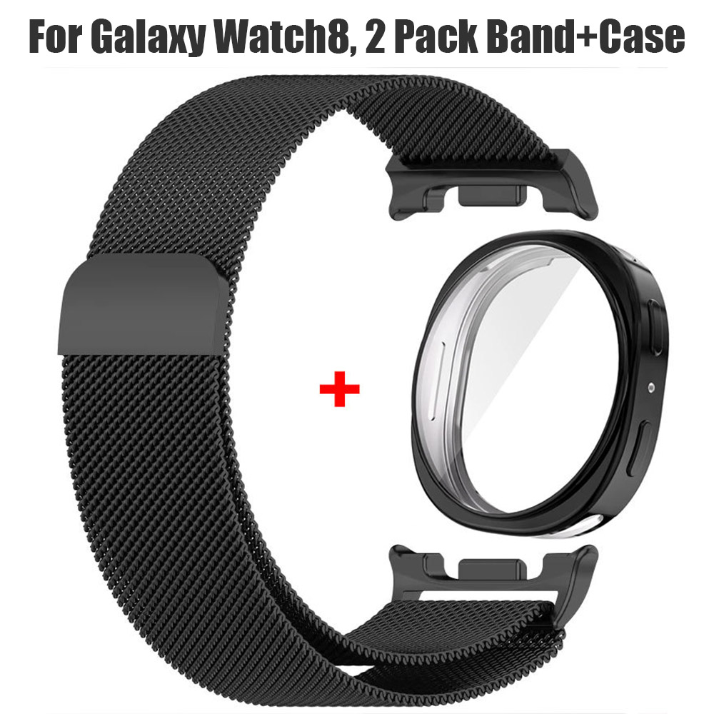 Milanese Loop Band Tpu Caso Para Samsung Galaxy Watch 8 40mm 44mm 2
