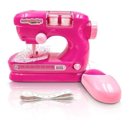 Mini Ateliê Infantil Maquina de Costura De Verdade com Acessórios