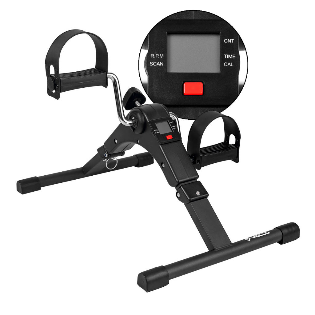 Mini Bicicleta Ergométrica c Monitor LCD Multifuncional Dobrável