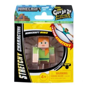 Mini Boneca Elástica da Alex Goo Jit Zu Minecraft