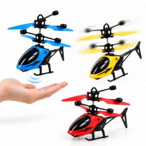 Mini Brinquedo Helicóptero Drone Voador Com Sensor De Movimento