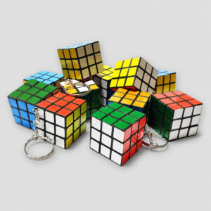 Mini Chaveiro Cubo Mágico Quebra-cabeça Funcional 2,9×2,9×2,9cm 10 20