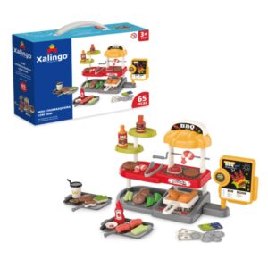 Mini Churrasqueira com Som Brinquedo infantil 61 Peças Xalingo 11753