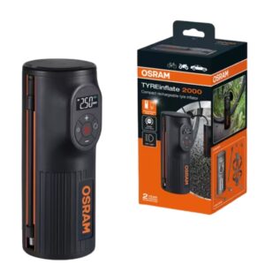 Mini Compressor de Ar Portátil Osram Recarregável Com Luz LED