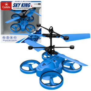 Mini Drone Voador Azul Recarregável C Sensor de Movimento Castela — Câmeras e Drones
