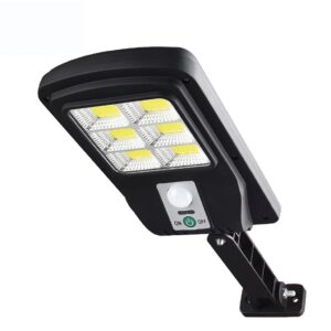 Mini Luminária Solar 48Cob Quadrada Poste Rua Parede Refletor Sensor