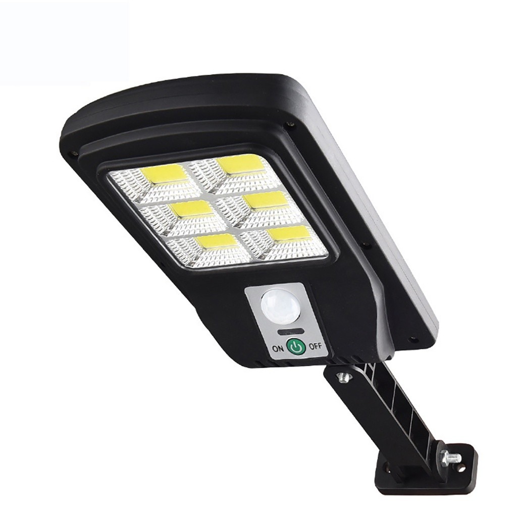 Mini Luminária Solar 48Cob Quadrada Poste Rua Parede Refletor Sensor