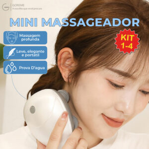 Mini Massageador Elétrico Portátil Recarregável USB a Prova Dágua
