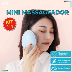 Mini Massageador Elétrico Portátil Recarregável USB a Prova Dágua