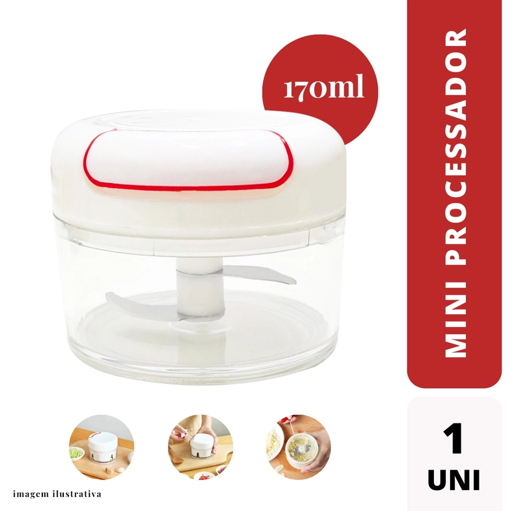 Mini Processador de Alimentos Manual 170 Ml Com 2 Lâminas — Informática