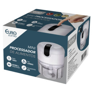 Mini Processador Elétrico De Alimentos Euro Home
