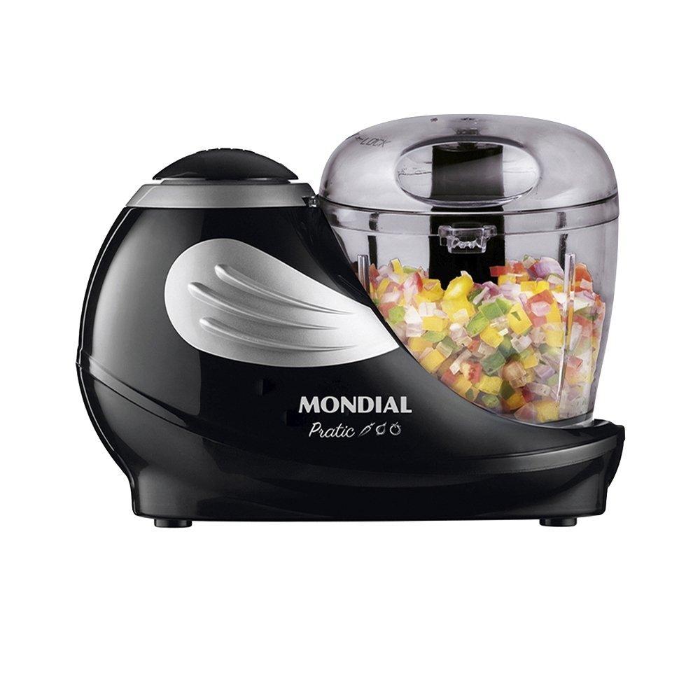 Mini Processador Mondial 1 Velocidade Pulsar, 310ml, Lâminas em Aço