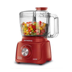 Mini Processador Mondial Turbo Pratic Vermelho 220V