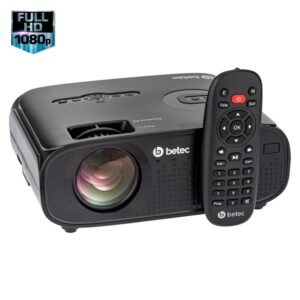 Mini Projetor Portatil Led Betec 2700 Lumens Full HD Nativo Até 200