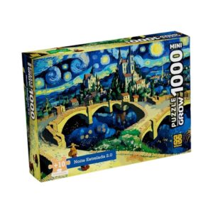 Mini Quebra-cabeça 1000 peças Noite Estrelada 2.0 Grow 04608